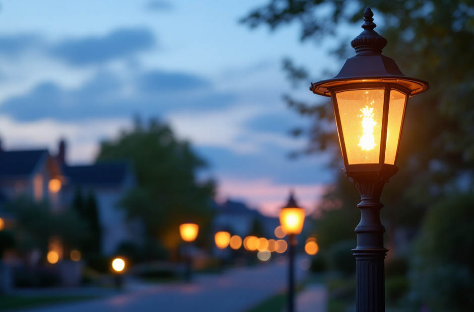 light poles enhance aesthetic appeal