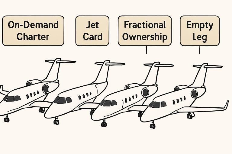 how to compare private jet rental options