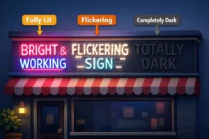 signs that it's time for neon sign repair