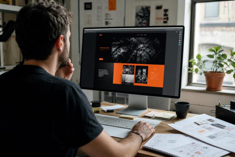 how to build a bold, high contrast website that feels clear, warm, and human